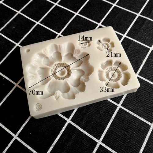 Bellissimo Fiore in 4 forme. Stampo in silicone. Flowers Silicone Cake Molds For Baking Cake