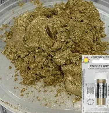 Oro Antico Perlescente. Colorante concentrato in polvere. Sugarflair