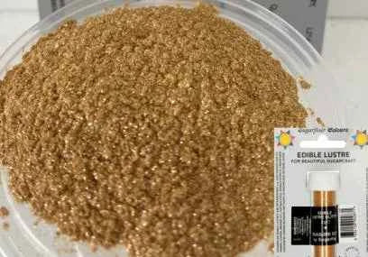 Oro del Tesoro Perlescente. Colorante concentrato in polvere. Sugarflair