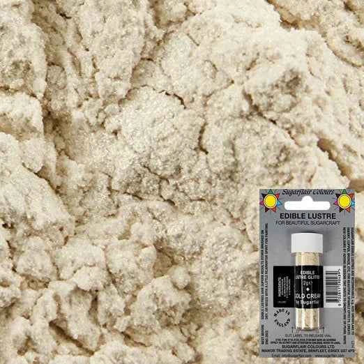 Crema Dorata Perlescente. Colorante concentrato in polvere. Sugarflair