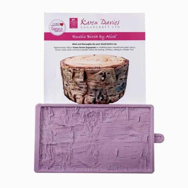 Tronco d'Albero. Fantastico grande Stampo in silicone Rustic Birch. Originale Karen Davies.