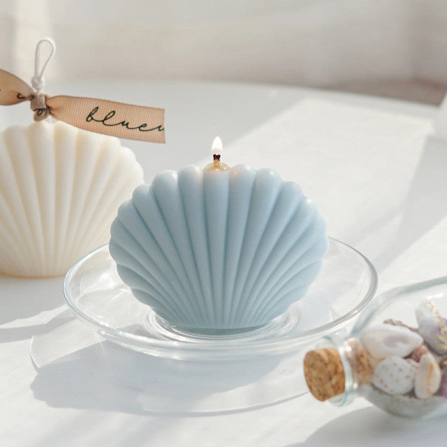 Grande Conchiglia Stilizzata Geometrica di 14.4 cm. Stampo Mare anche per Candele