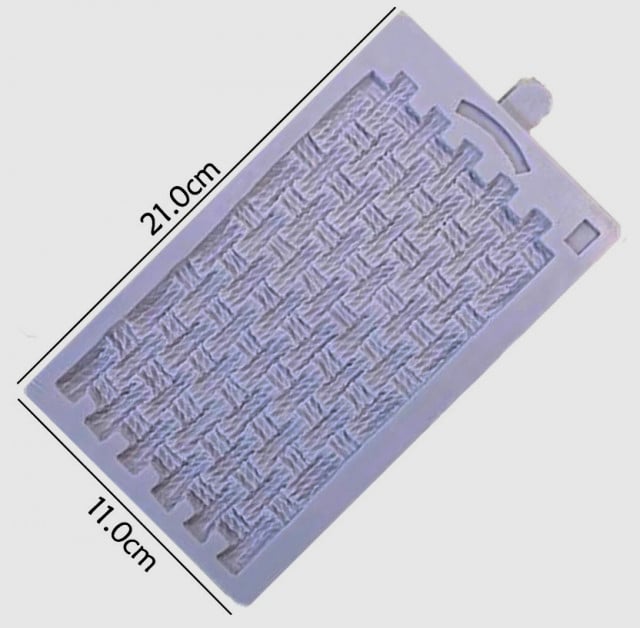 Basket Weave. Rustic Basket. Fantastic Large Silicone Mold