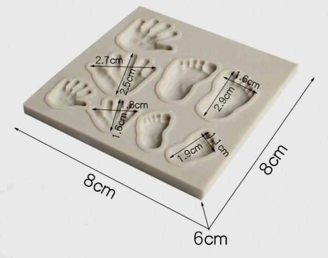 Baby Feet and Hands. Silicone Mold