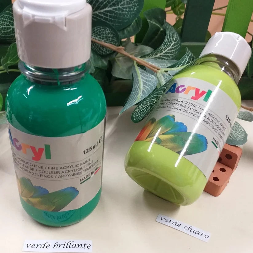 Colori acrilici per pittura paste modellabili gesso con vernice. 125 ml.