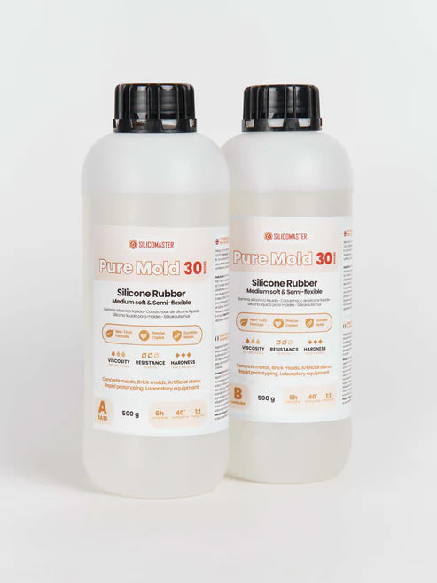 Pure Mold 30 – Silicone ideale per stampi in cemento, gesso, malta e pietre decorative