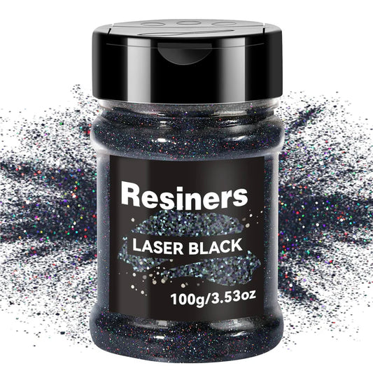 COLORANTE IN POLVERE PER RESINA GLITTER. Polvere glitterata olografica ultrafine