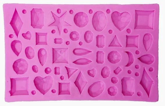 Mini Diamanti e Gemme. Stampo in Silicone