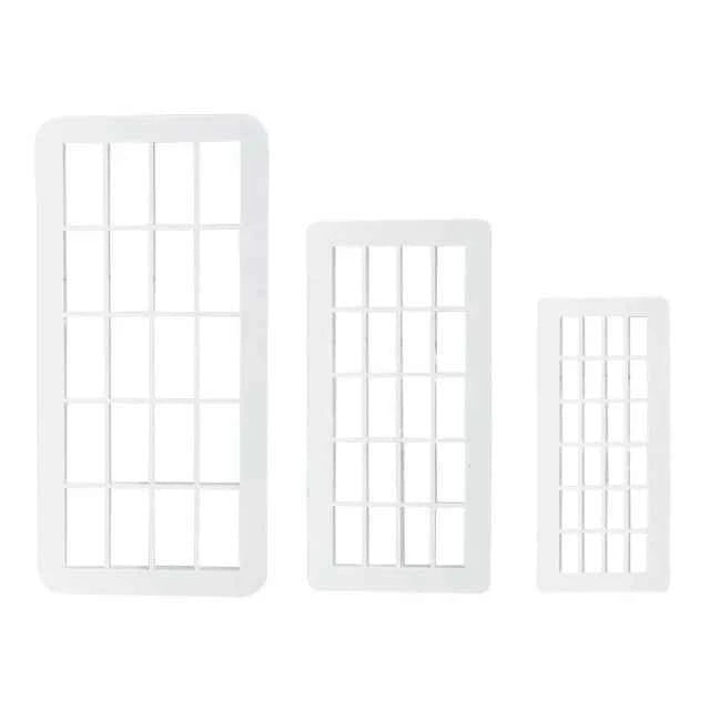 Set di 10 Tagliapasta Geometrici Cerchi Quadrati e Ovali. FMM