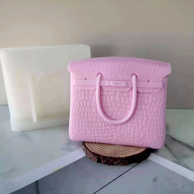 Stampo Large Borsetta Birkin Hermes Coccodrillo di 17 cm. Stampo in silicone anche per Candele