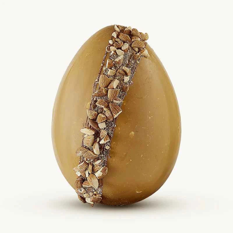 Uovo di Pasqua Crock al Cioccolato al Caramello con Mandorle Tostate e Salate – 550g