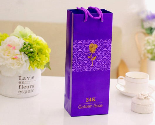 24 Karat Rose Gold in an elegant gift box