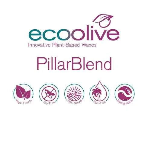 STAMPI. Cera Eco Olive PILLAR Blend Kerax con oliva per Candele