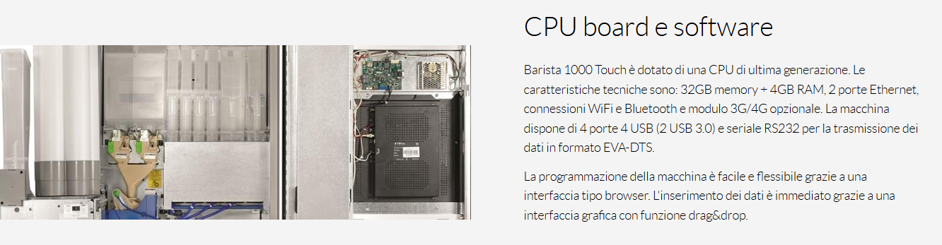 Barista 1000 Touch dual cup doppio espresso