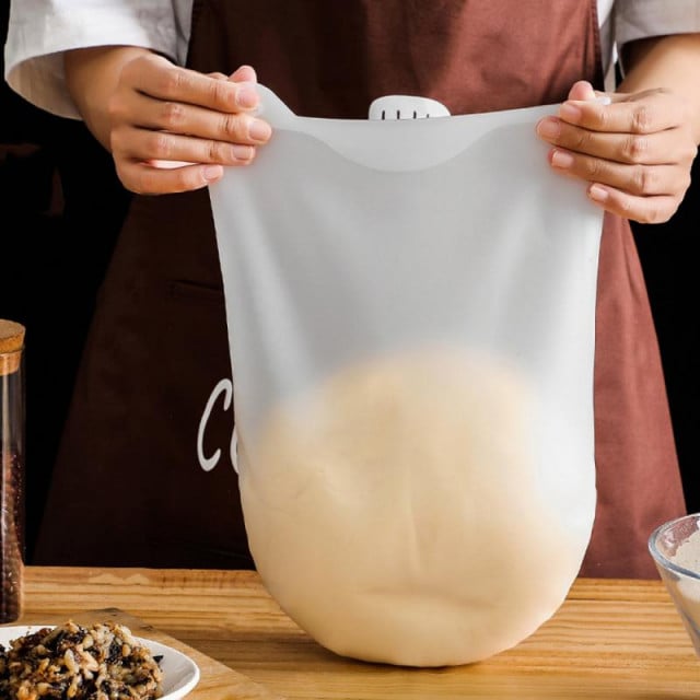 Sacchetto da impasto in silicone per Lievitazione. 30 x 40. Capienza 3 Kg