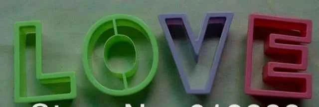 Set di 11 stampi I love You.