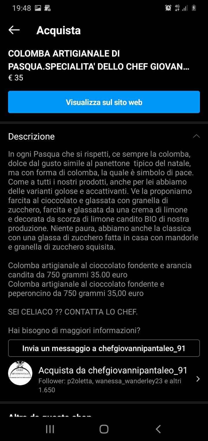 DUE COLOMBE UN UOVO DI PASQUA DA 250 GRAMMI OMAGGIO