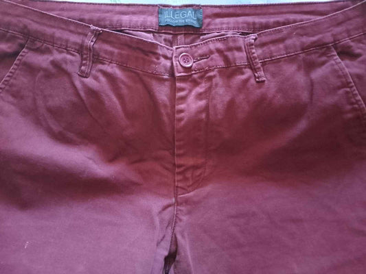 Jeans Uomo Elasticizzato BORDEAUX  Pantaloni Eleganti. Tasca America.Taglia 52/L