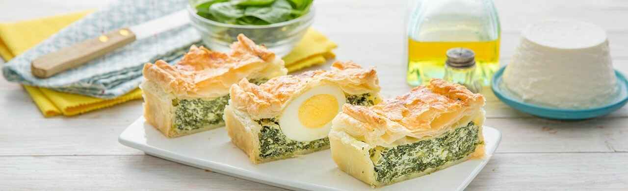pizza rustica,pasqua,uova sode,spinaci,ricotta,artigianale,pasta sfoglia,qualità