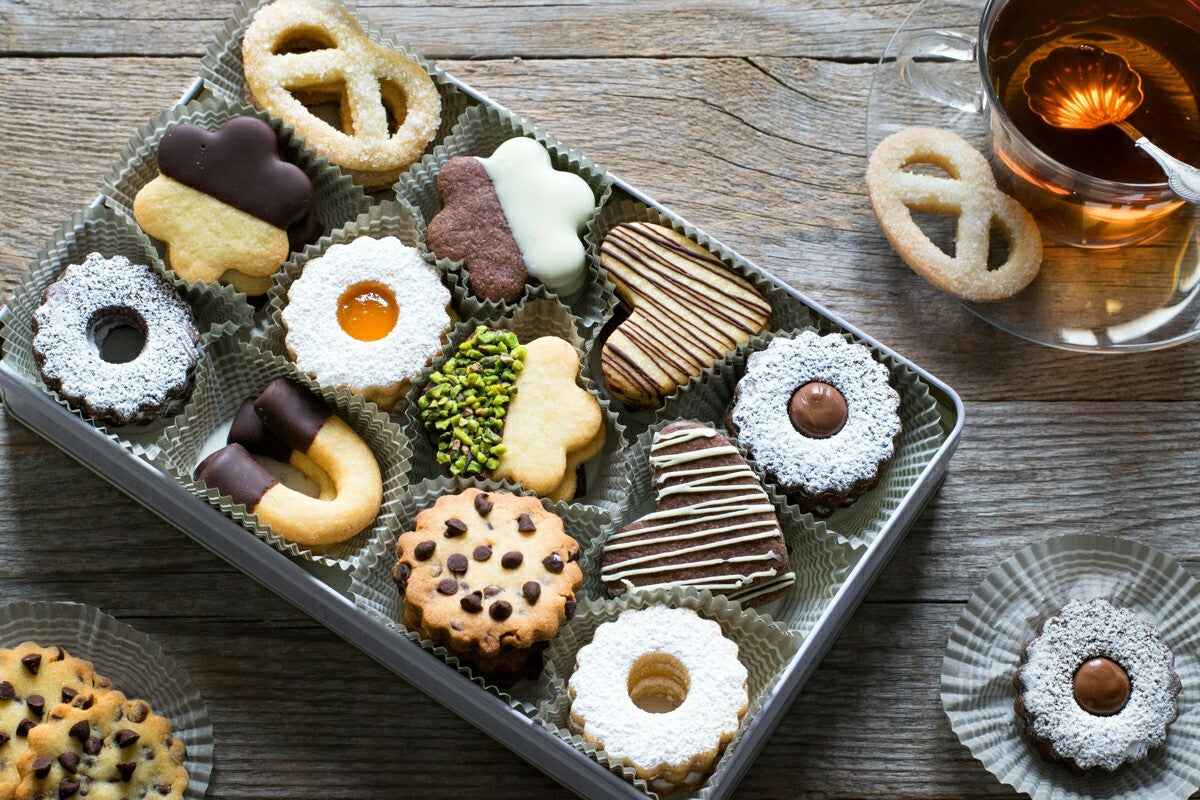 biscotti artigianale misti ai cioccolati,marmellate e frutta candita 1 KG