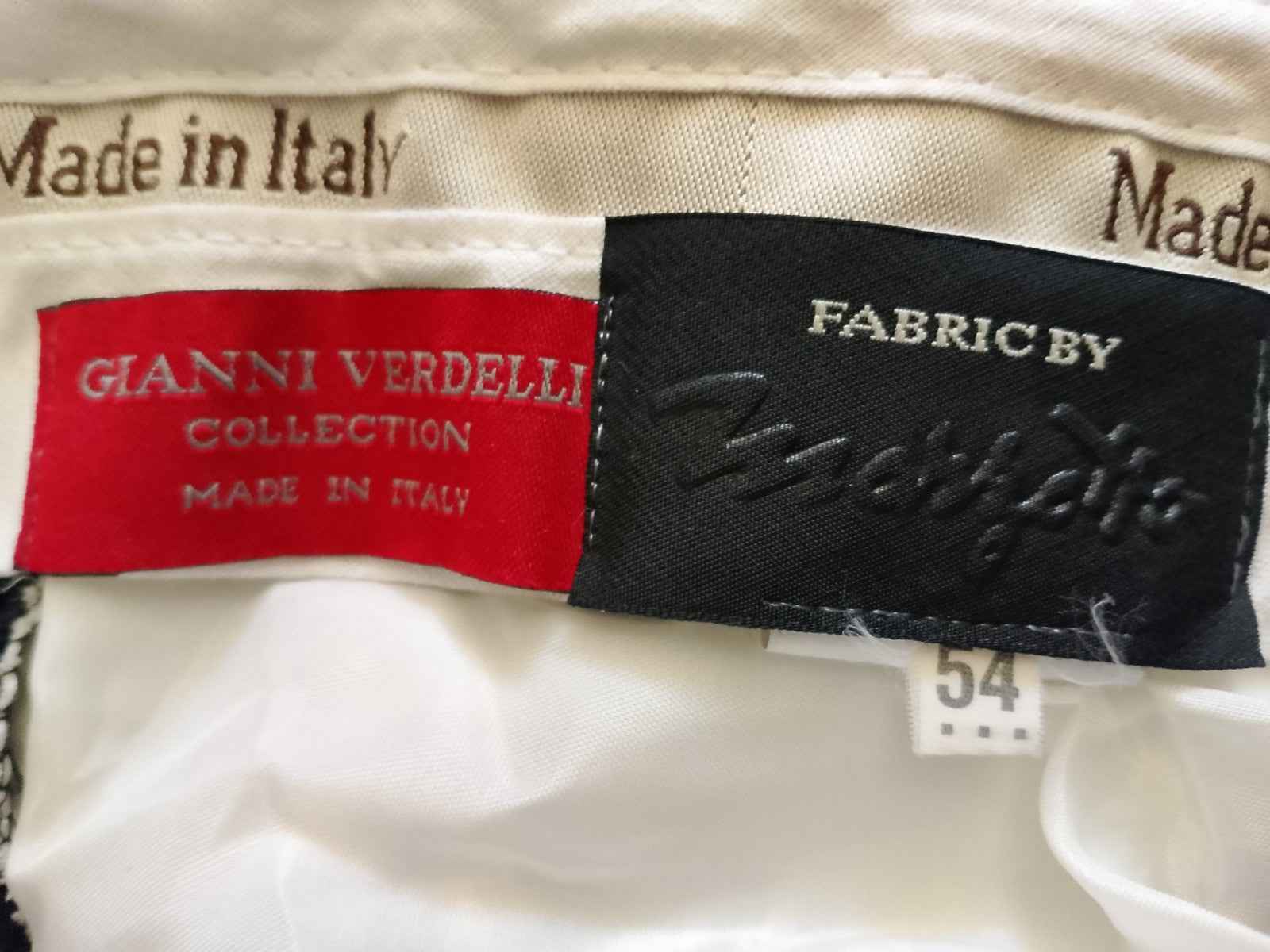 Pantalone Uomo Classico.Pura Lana Vergine.Tg 54. Italy           GIANNI VERDELLI