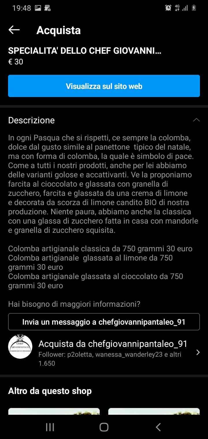 promozione pasqua 2k21. ogni 2 colombe un uovo di pasqua 240 gr. in  omaggio