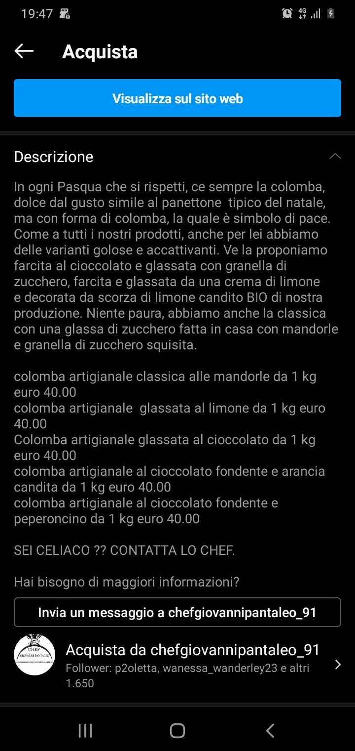DUE COLOMBE UN UOVO DI PASQUA DA 250 GRAMMI OMAGGIO
