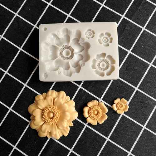 Bellissimo Fiore in 4 forme. Stampo in silicone. Flowers Silicone Cake Molds For Baking Cake