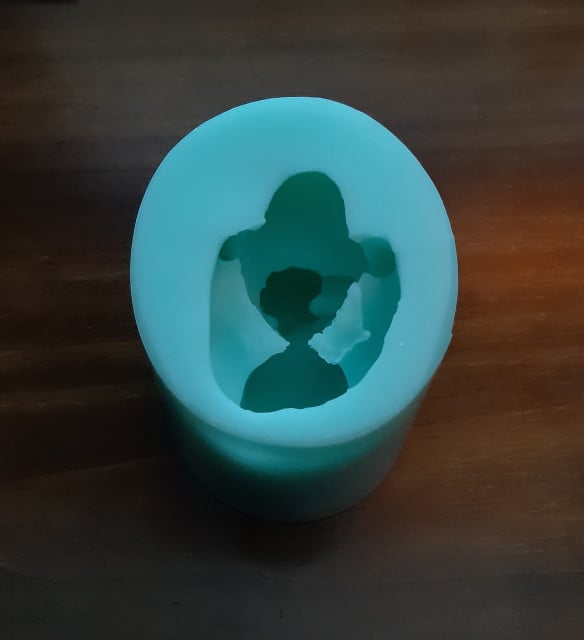 Newborn Baby Resting. Silicone mold also for candles.