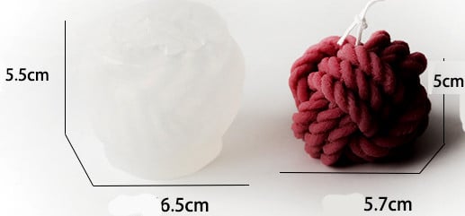 Ball of Wool. Silicone mold also for candles.