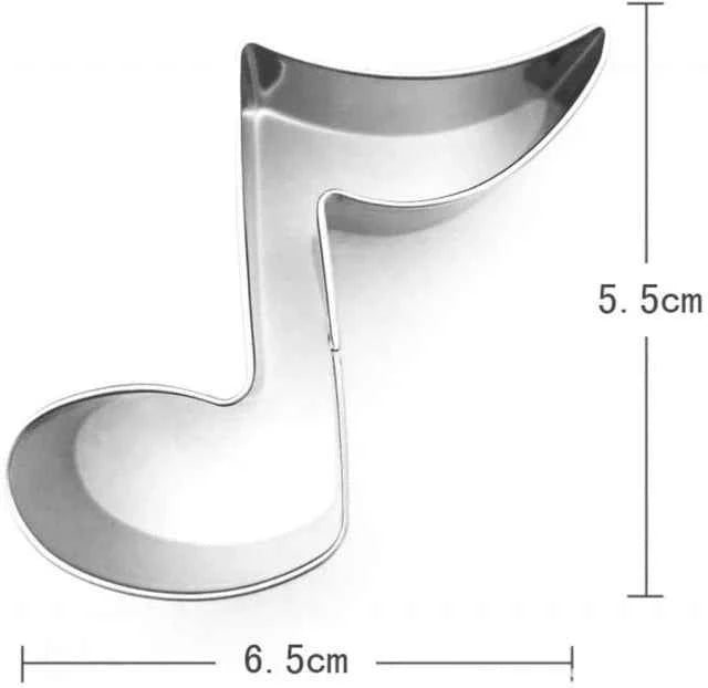 3 grandi cutter di Note Musicali. Stampo in metallo.Music Note Cookie Cutters Stainless Steel