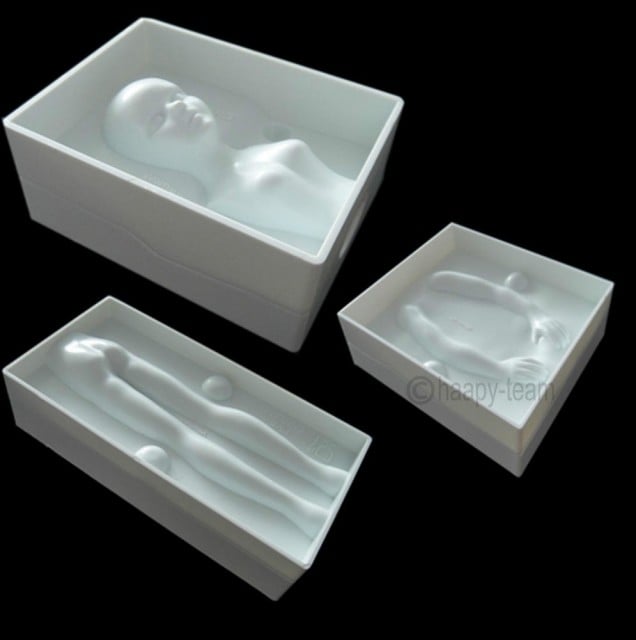Complete 3D Man, Woman, and Child Figures. Set of 18 Plastic Molds.