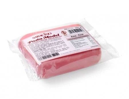 250 gr. Rosa. Pasta di zucchero Model Saracino. Gluten Free