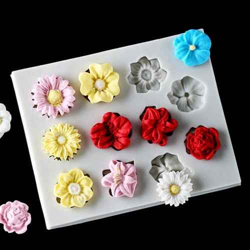 11 Fiori piccoli. Stampo in silicone