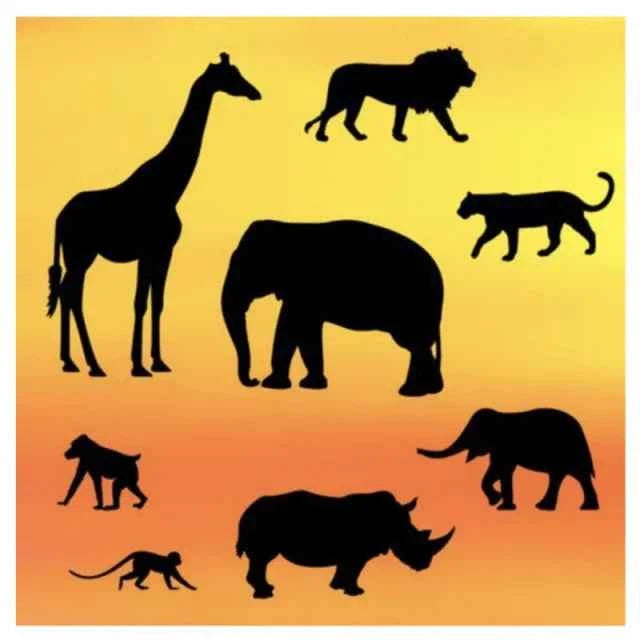 Animali della Savana. Stampo Safari Patchwork Cutter