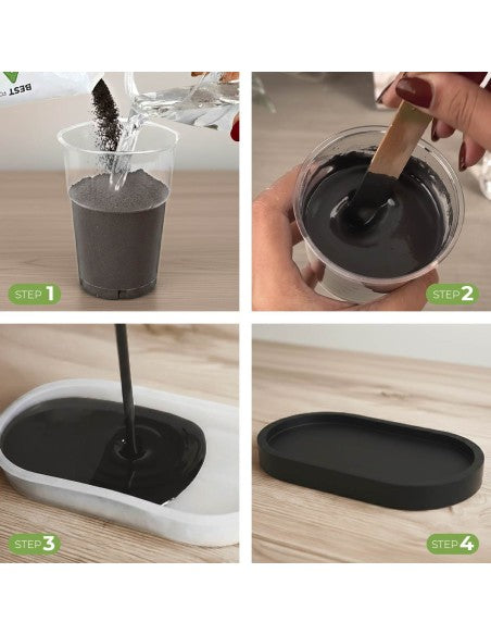 AQUA RESIN BLACK – Gesso premium in Nero Assoluto, naturale, atossico e sicuro