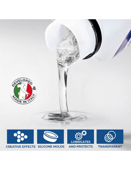 OLIO SILICONICO – Olio multiuso per creare effetti artistici, per lubrificare, proteggere