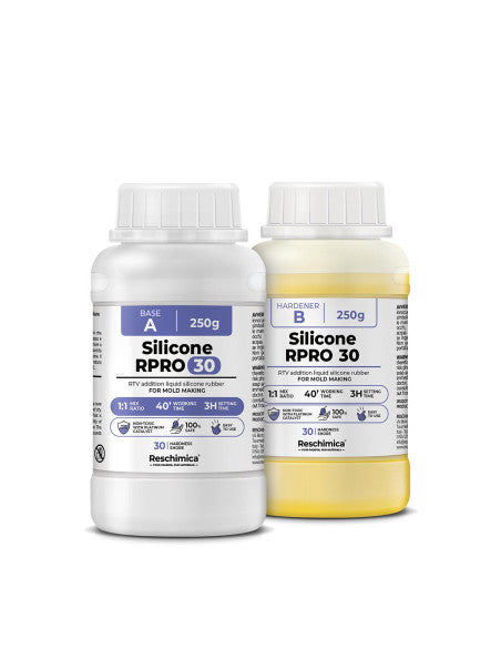 R PR PRO 30 - Gomma siliconica 1:1 liquida per stampi di elevata durezza, atossica e facile da usare