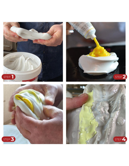 R SCULPT - Gomma siliconica in Pasta per Scultori, per Applicazioni Verticali di Grandi e Piccole Dimensioni