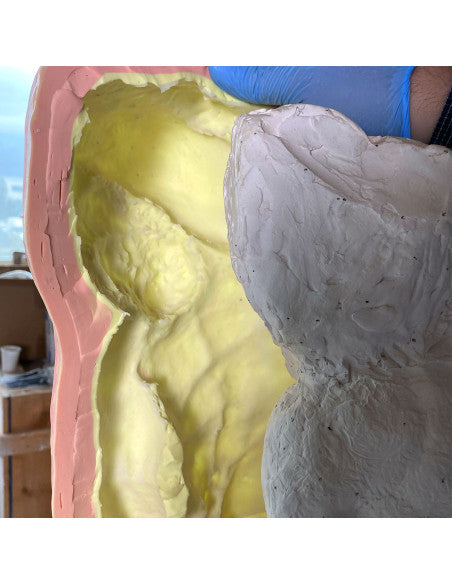 R SCULPT - Gomma siliconica in Pasta per Scultori, per Applicazioni Verticali di Grandi e Piccole Dimensioni