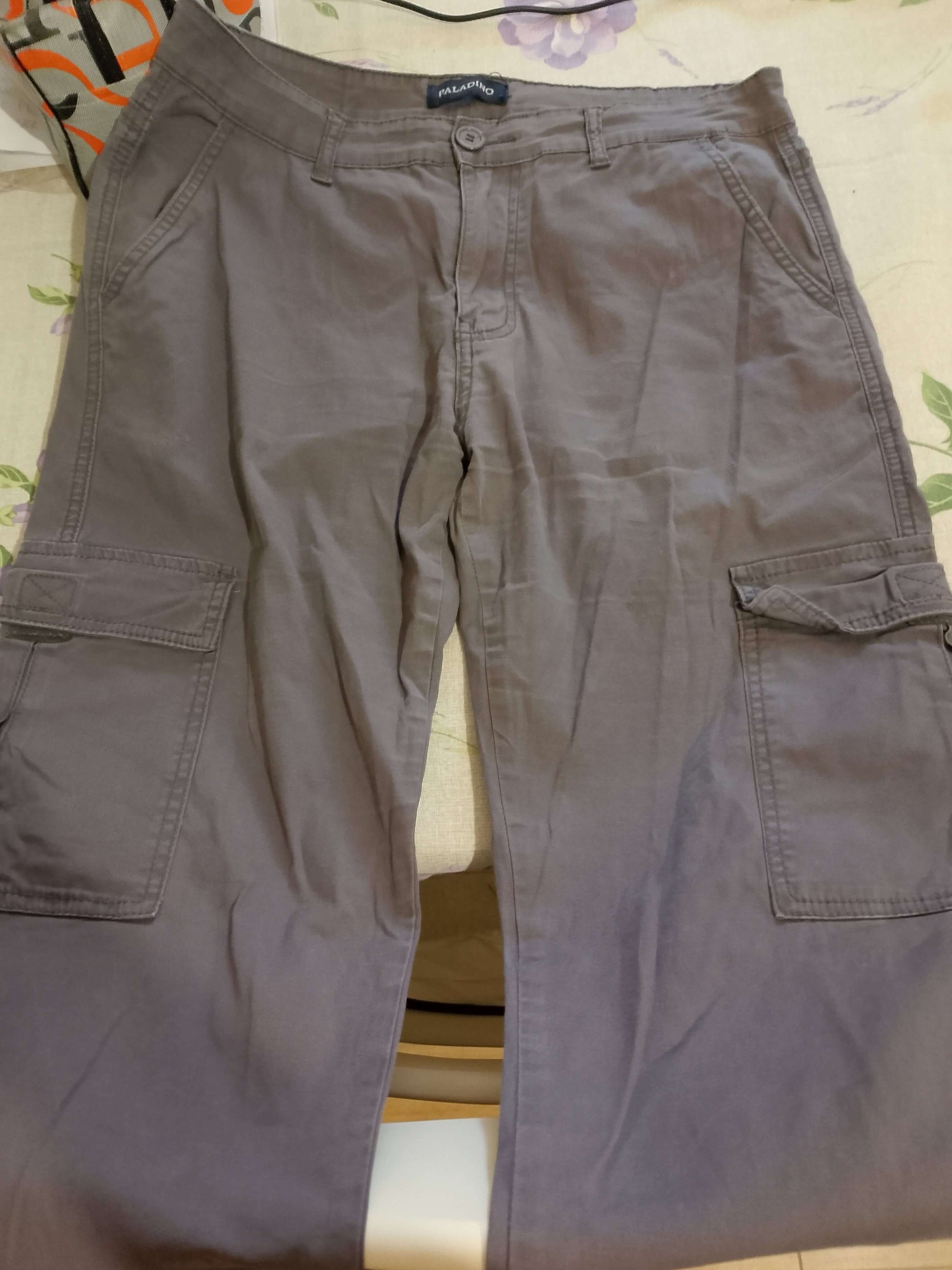 Pantalone Uomo. GRIGIO. ESTATE. Pantalone Elegante casual. Tasca America.   Taglia 52/L - WORLD PRODUCTS SHOP