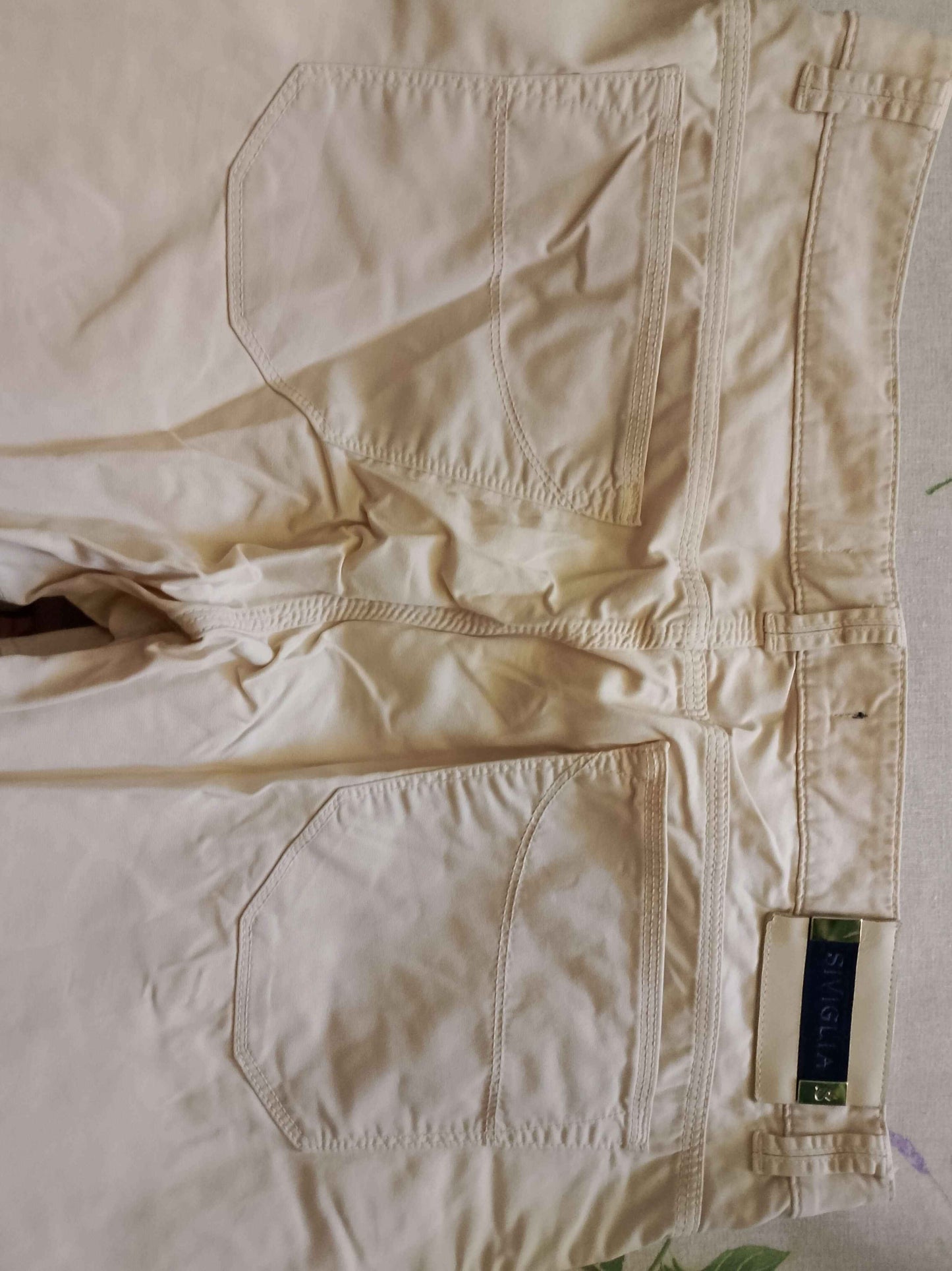 Pantaloni cotone Siviglia. beige Originali. NUOVI.         Tg 52/54