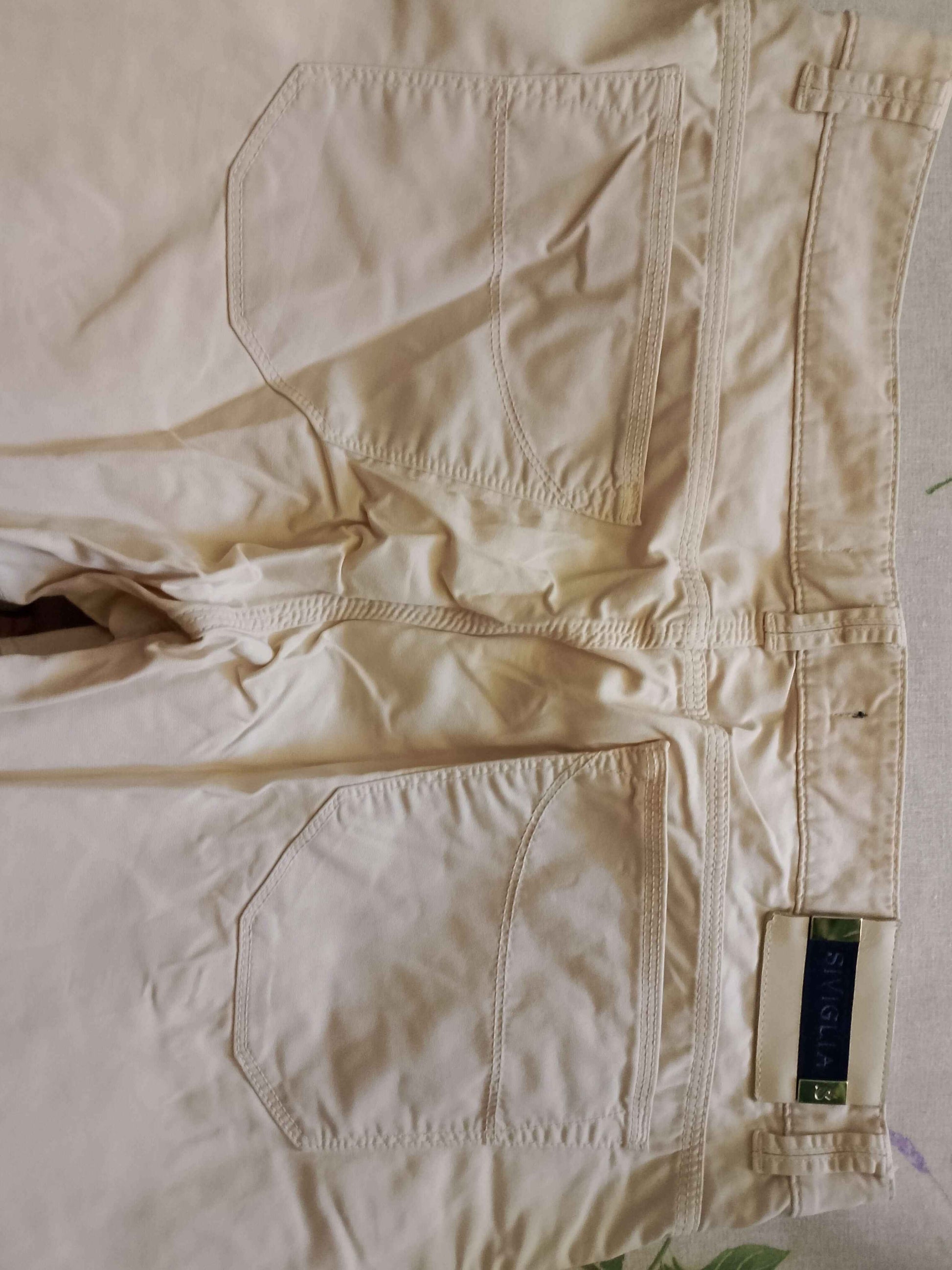 Pantaloni cotone Siviglia. beige Originali. NUOVI.         Tg 52/54