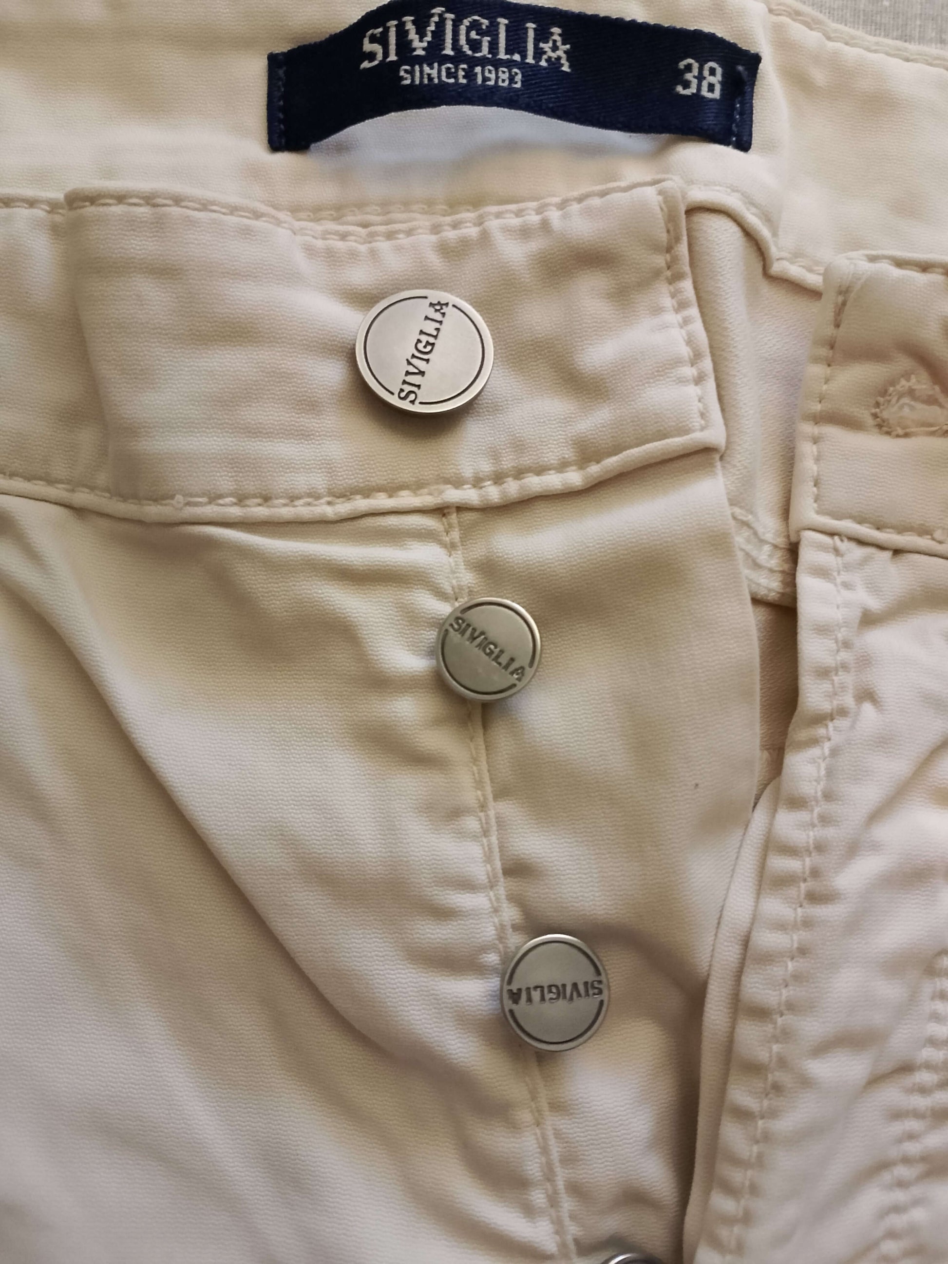 Pantaloni cotone Siviglia. beige Originali. NUOVI.         Tg 52/54 - WORLD PRODUCTS SHOP
