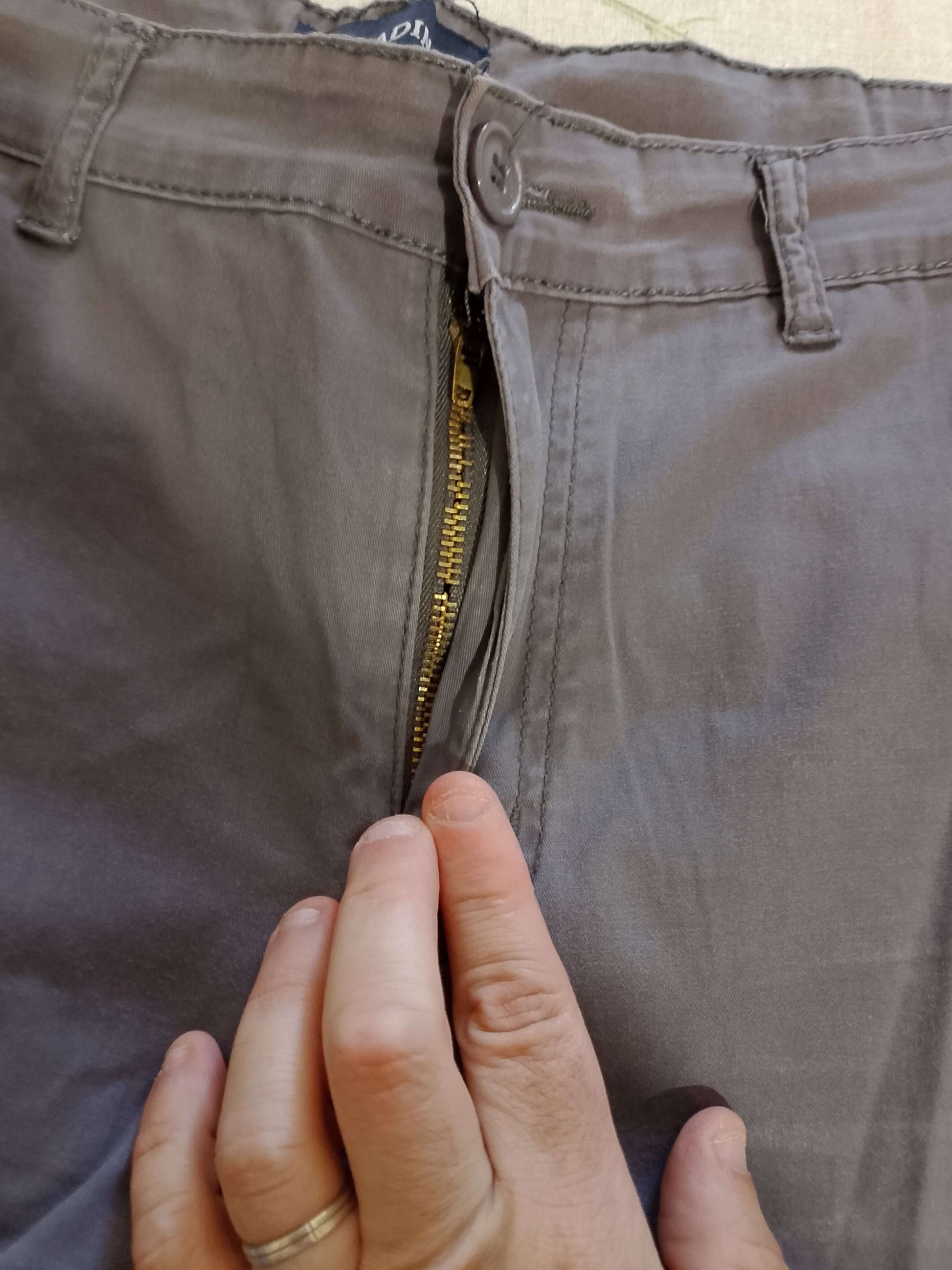 Pantalone Uomo. GRIGIO. ESTATE. Pantalone Elegante casual. Tasca America.   Taglia 52/L - WORLD PRODUCTS SHOP