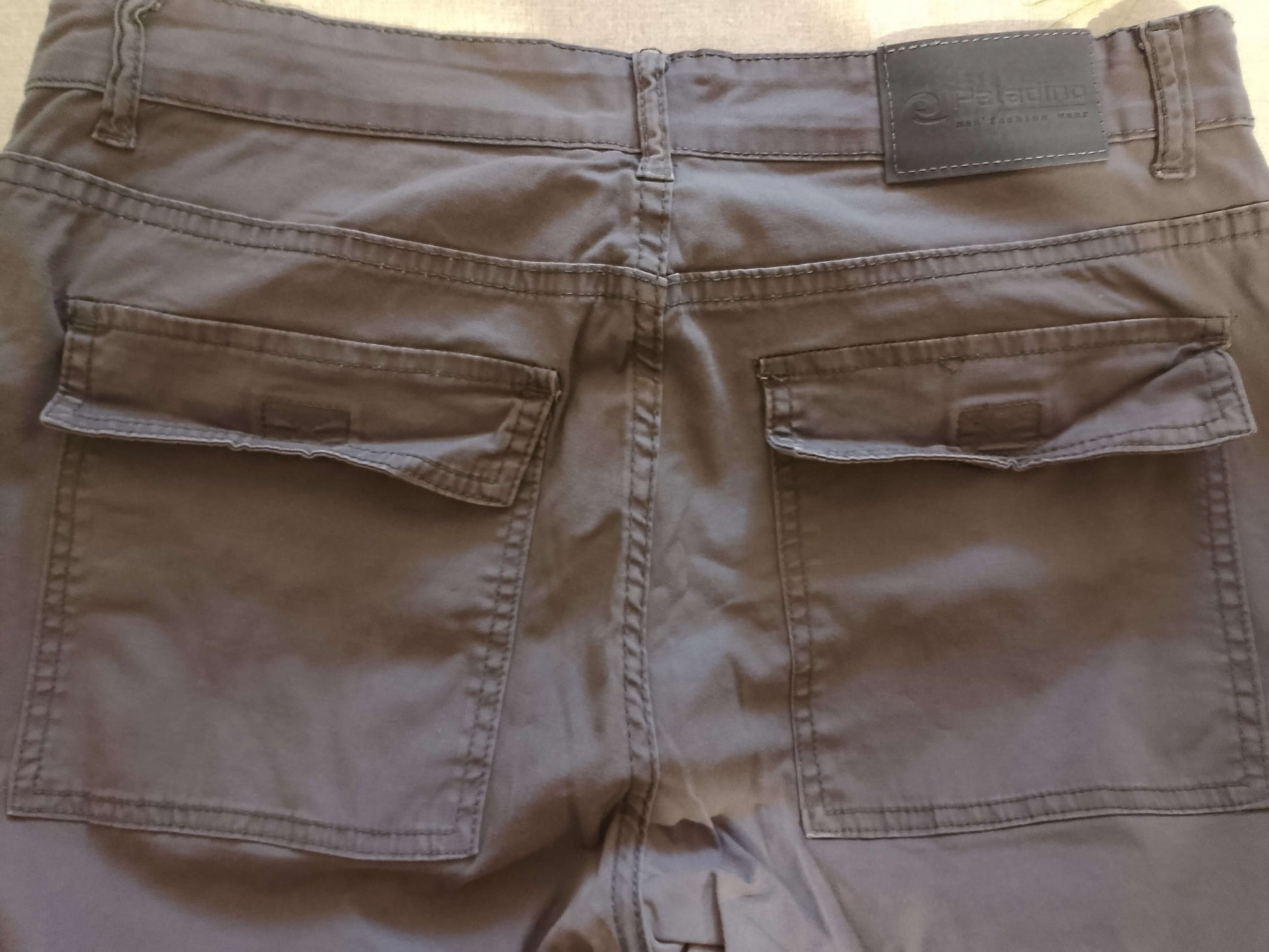 Pantalone Uomo. GRIGIO. ESTATE. Pantalone Elegante casual. Tasca America.   Taglia 52/L - WORLD PRODUCTS SHOP