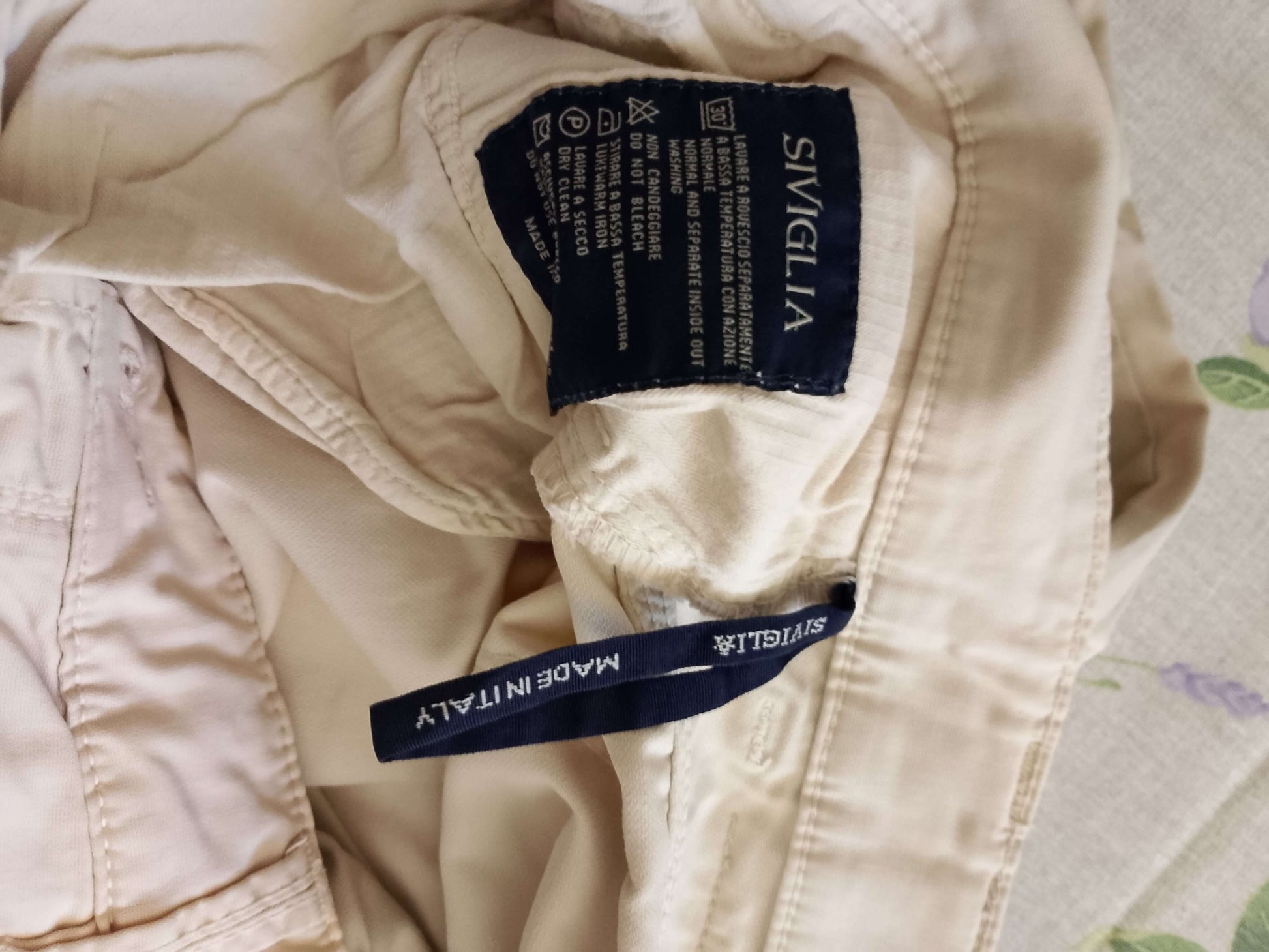 Pantaloni cotone Siviglia. beige Originali. NUOVI.         Tg 52/54 - WORLD PRODUCTS SHOP